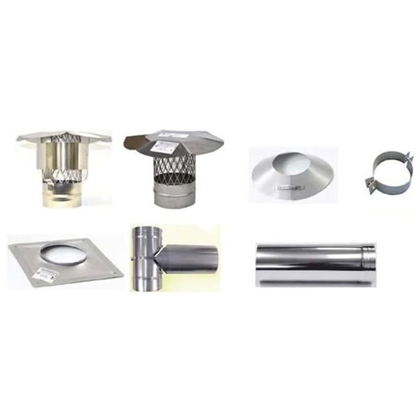 Fondo 7 in. Armor Flex 304L Stainless Steel Rigid Storm Collar FO1713043 - main